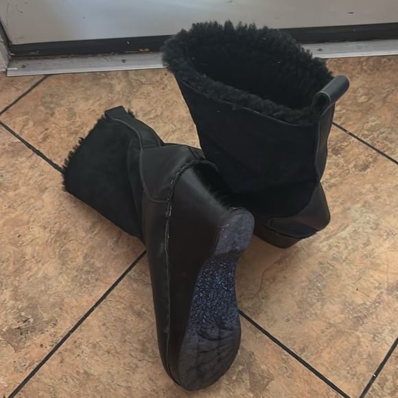 No. 6 Shearling Clog boots - Picture 5 of 9